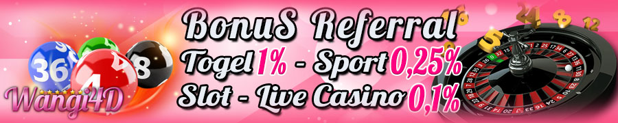 Wangi4D Bonus Refferal 1%
